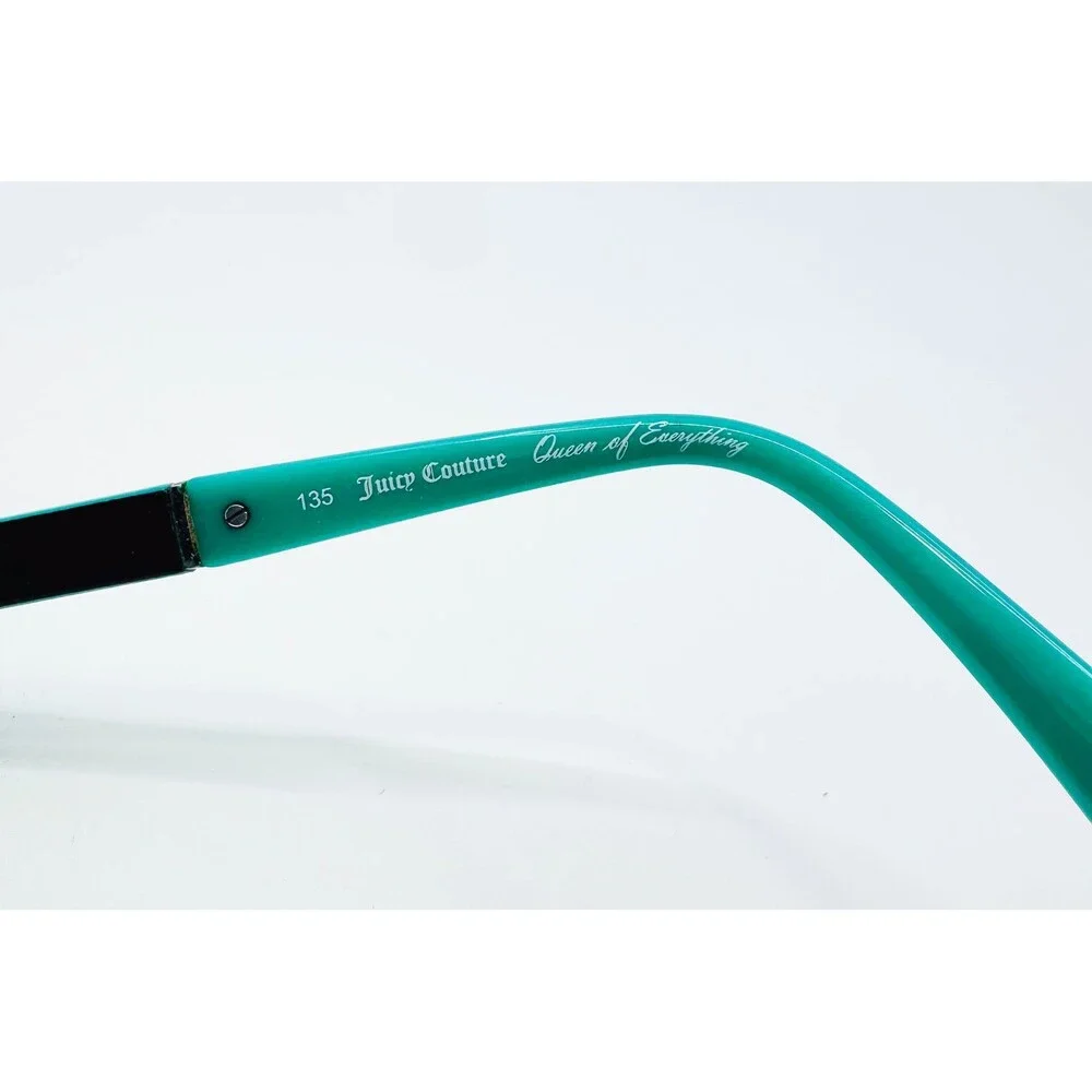 Juicy Couture Eyeglasses Women Black Teal Berkin DH4 Queen of Everything 135